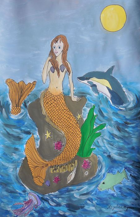 Art Studio PALETTE. Angelina Rudakova Picture.   Fantasy Mermaid 